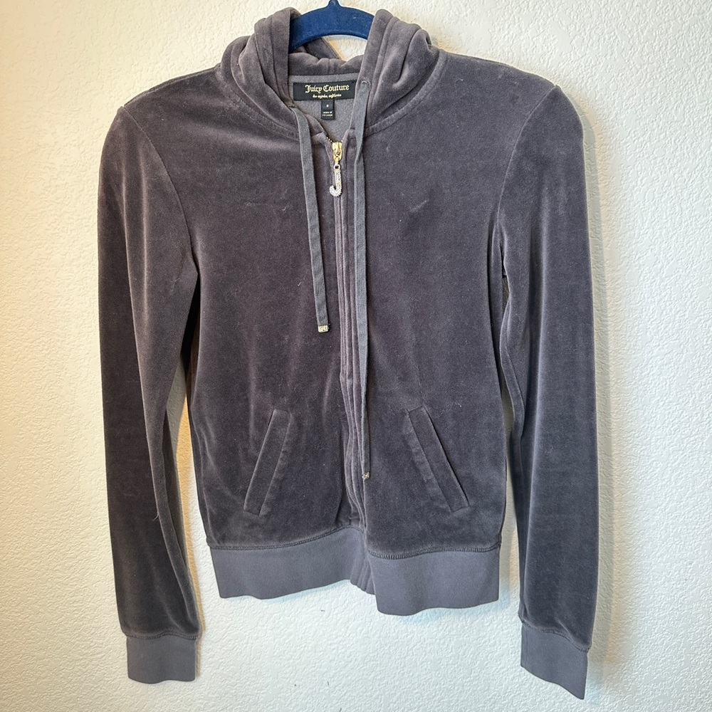 Juicy Couture Velour Hoodie Grey